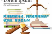 网贷逾期一年半被冻结