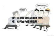 哪里能查到银行逾期了？逾期记录如何应对？