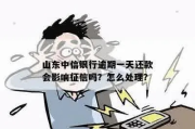 莒县网贷逾期一天就上征信？律师教你3招化解危机！