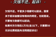 网贷欠多少钱，债主才会真的起诉你？
