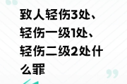 啥是轻伤一级？碰上了该咋办？