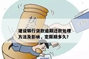建行贷款逾期多久会开始催收？逾期后又会有啥后果？