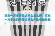 京东白条欠款1万逾期1年，后果真的只是催收电话吗？