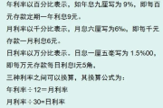 日利率怎么算