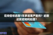 中银消费贷逾期1年，后果真的只是多还点钱那么简单吗？