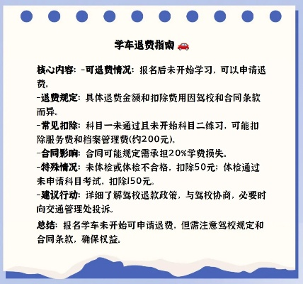 驾校报名后想退学？学费到底该怎么退才不吃亏？