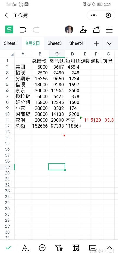 二十几个网贷逾期一次