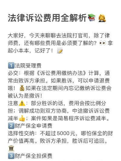 网贷逾期被起诉，诉讼费用究竟要花多少钱？