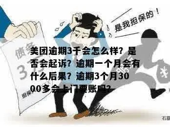 美团3000逾期1年，会被起诉坐牢吗？