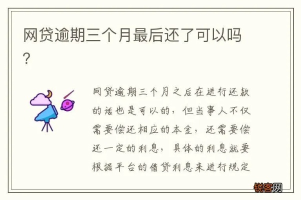 网贷逾期3个月，现在还来得及吗？