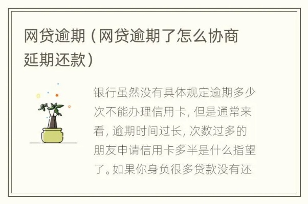 谢岗网贷逾期怎么办理延期还款