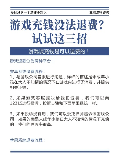 游戏充值后悔了？钱还能拿回来吗？退款到底该怎么操作？