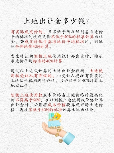 一、土地出让金,不是一口价,而是四步动态算账法 一、土地出让金,不是一口价,而是四步动态算账法